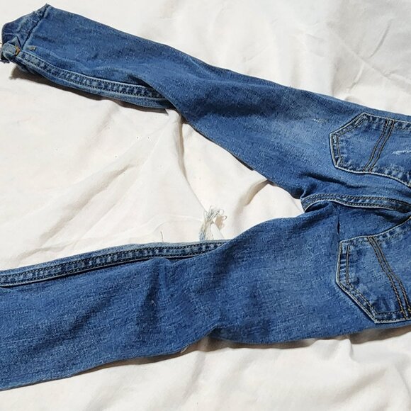 By Gosh Girls Embroidered Jeans – Size 3T – Floral Patchwork & Distressed Detail - Picture 8 of 13